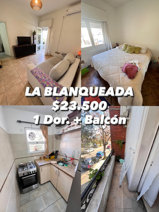 LA BLANQUEADA Balcón 1Dor Mariano Moreno esquina Cádiz