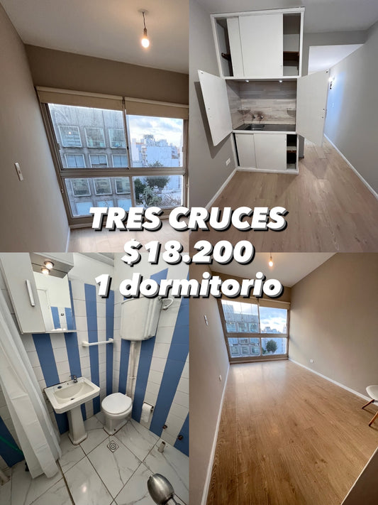TRES CRUCES / CORDÓN 18 de Julio y Juan Paullier 1 dormitorio