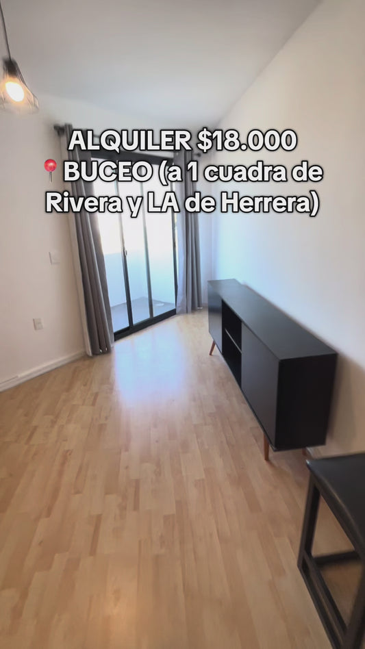 BUCEO Monoambiente Balcón Cochera opcional a 1 cuadra de Rivera y Luis Alberto de Herrera
